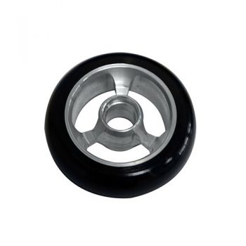 Castor Wheel 100mm X 35mm - 3 Spoke - Silver